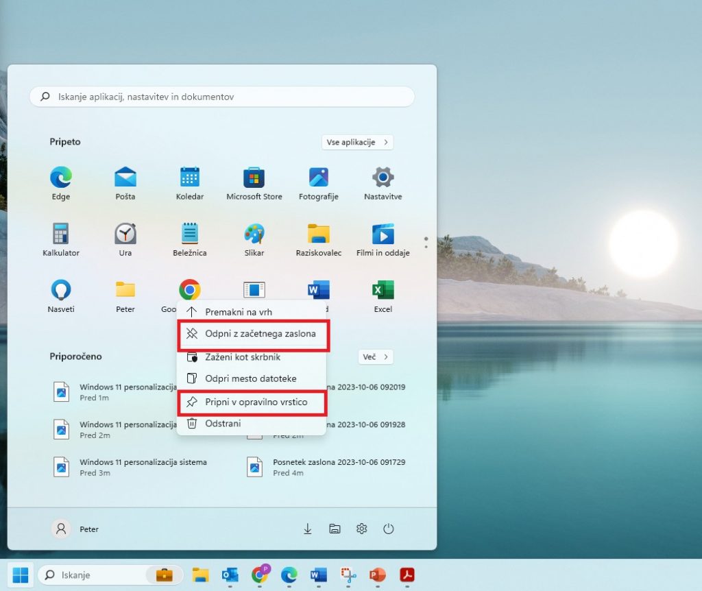 Personalizzazione del sistema Windows 11 3